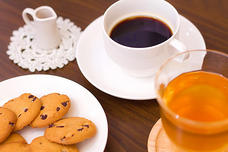 コーヒーとクッキー